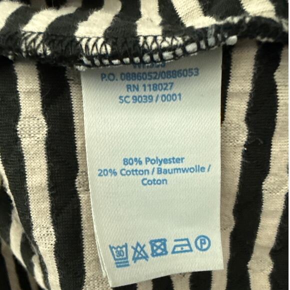 Boden Dott Polka Dot Quilted Sweater Shift Dress Black White Size 10 Long - Picture 13 of 13